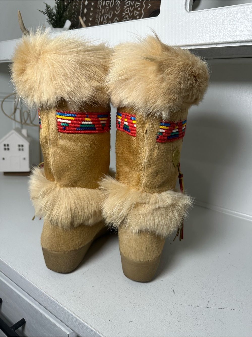 Vintage Tecnica Moon Boots Women US 8.5 EU39 Italian Apres Ski Shearling Rare - Picture 6 of 9